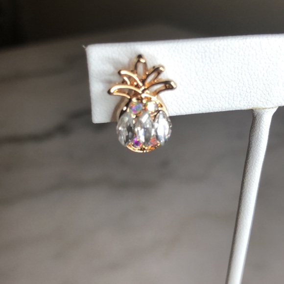 Pineapple stone post earring's - Picture 5 of 8